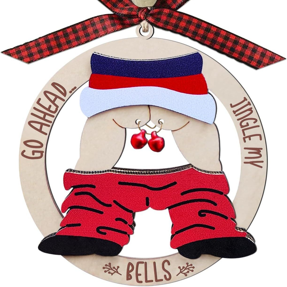 Christmas Gift Pendant Bell Wooden Hanging Decoration Pendant — изображение 4