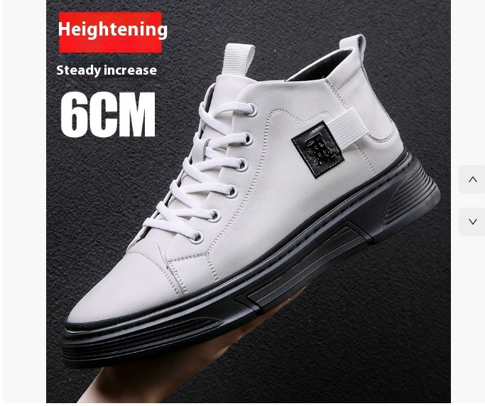 High-top Men's Shoes Winter Men's Leather Shoes Leather Casual - Image 9