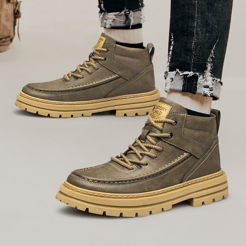 Men's High-top Martin Outdoor Workwear Boots — изображение 4