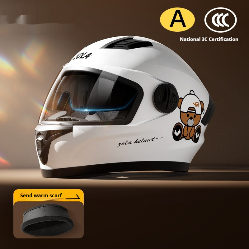 Motorcycle Helmet Warm Anti-fog Double Mirror - Image 4