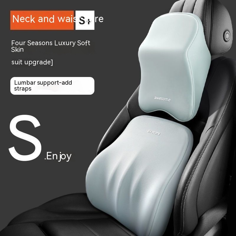 Automotive Headrest Shoulder Pillow Cervical Pillow Four Seasons Universal Car Pillow Driving Memory Foam Neck Pillow — изображение 5