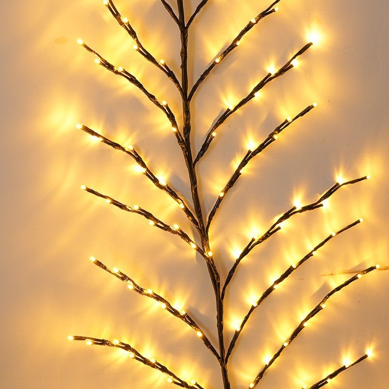 LED Christmas Leaves Rattan Lamp Bedroom Indoor - Image 4