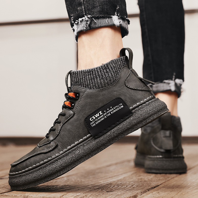 Men's Fashion Casual High-top Sports Safety Shoes - Image 6