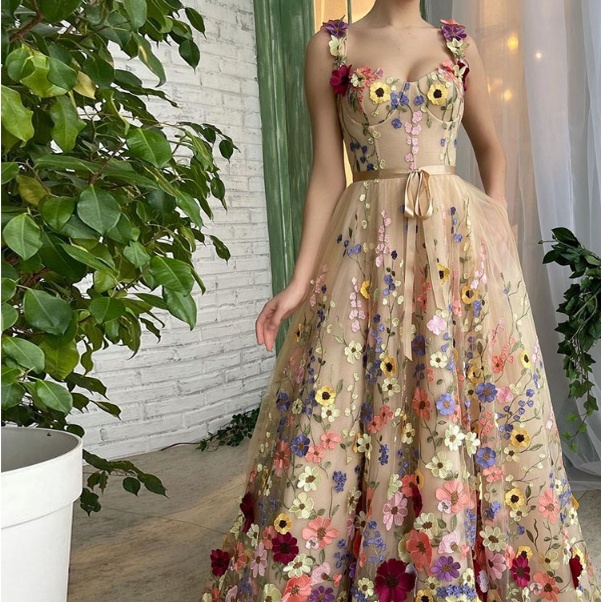 Sevintage Exquisite 3D Flowers Prom Dresses Sweetheart — изображение 2