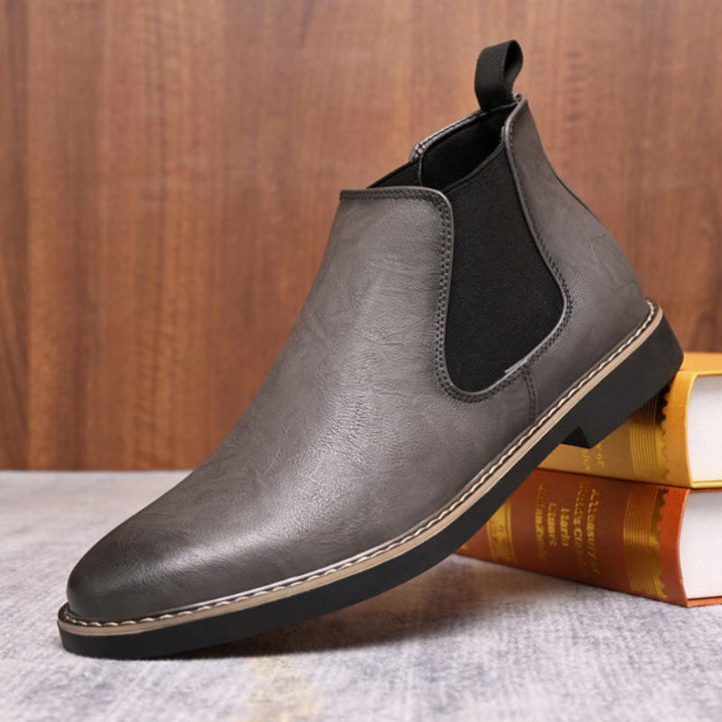 All-matching British Retro Chelsea Boots Men's Shoes - Image 9