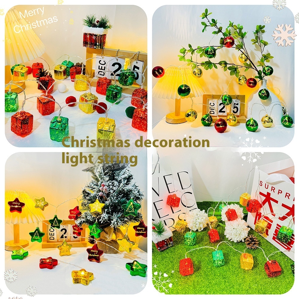Christmas Party Decorations Scene Layout Atmosphere Lighting Chain - Image 4