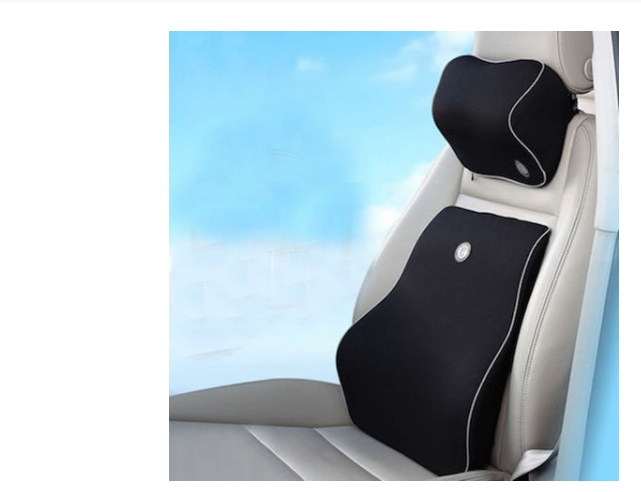 Memory Foam Car Headrest Neck Pillow Lumbar Support - Image 9