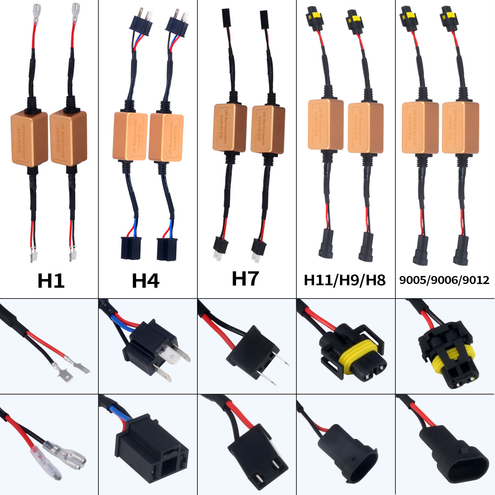 H4 H7 H11 LED Car Headlight Canbus Decoder