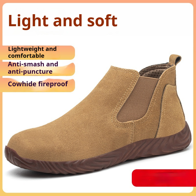 Men's Safety Shoes With Steel Toe Caps For Anti Smashing And Anti Piercing - Image 4