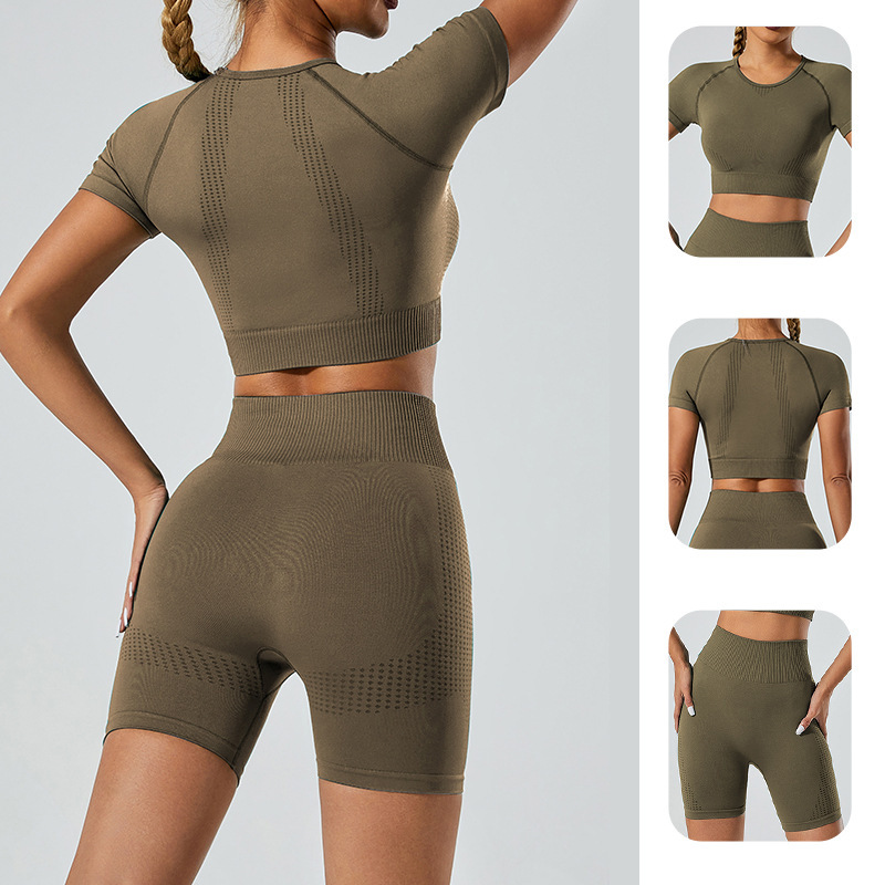 Sports Underwear Yoga Pants Yoga Jacket Seamless Suit Women - Image 2