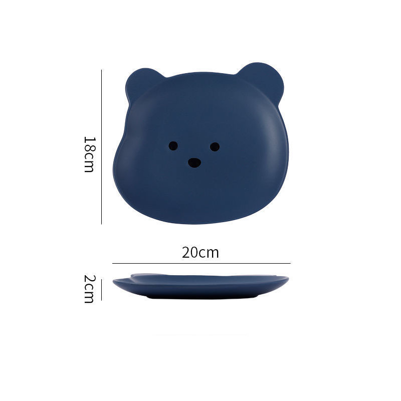 Home Cartoon Cute Bear-shaped Dinner Plate — изображение 5