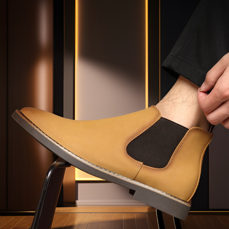 Frosted Martin Boots British Pointed Trendy All-match - Image 2