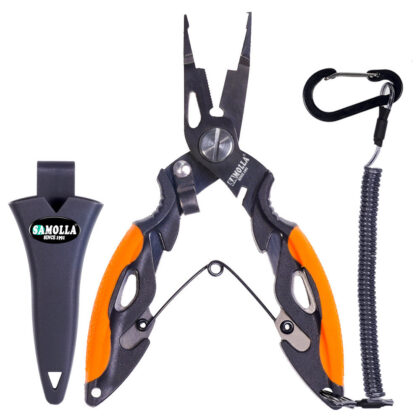 Mini Fishing Pliers Stainless Steel Plated Titanium Anti-rust High Precision Pliers Head