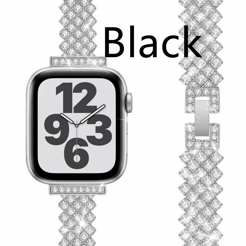 Metal Rhinestone Diamond Watch Band – Bild 4