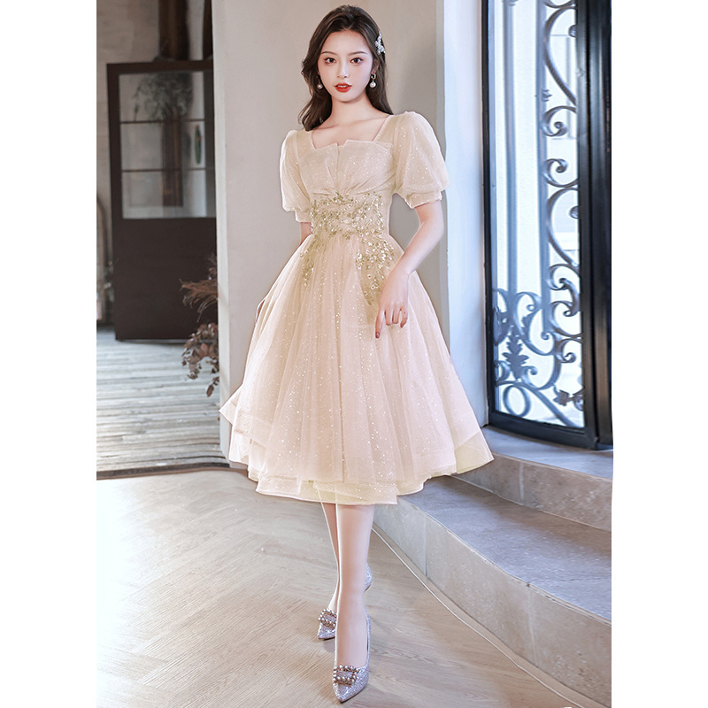 New Birthday Banquet Party Elegant Socialite Host Fairy Slim Evening Dress For Women - Image 10