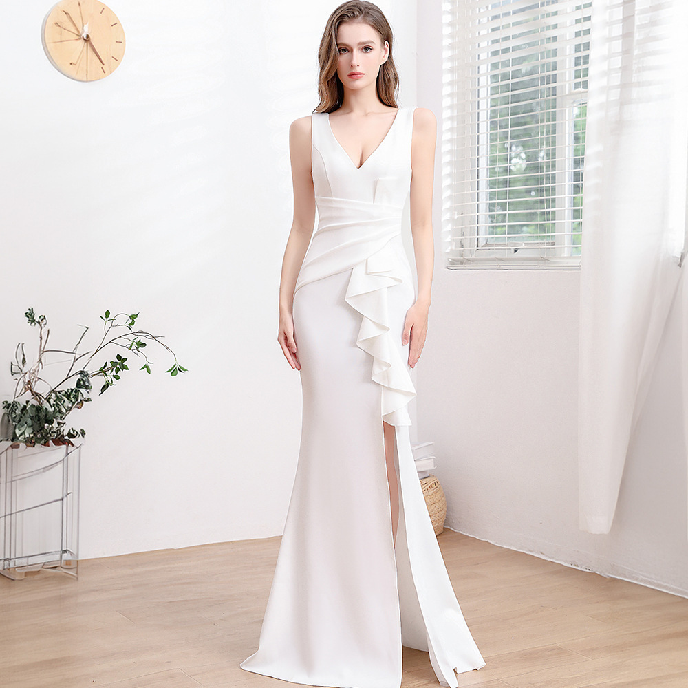 Evening Gown For Women High-end Elegant Simple And Light Luxury — изображение 6