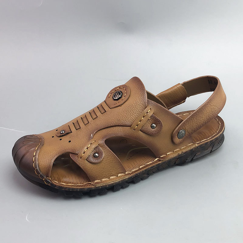 Men's Breathable Casual Genuine Leather Beach Shoes Oxford Sole Shoes - Image 7