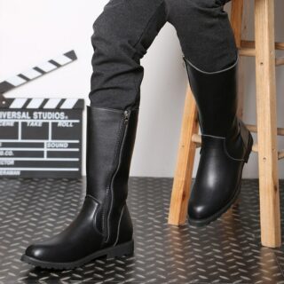 Plus Size High Leg Boot Low Heel Martin Boots - Image 5