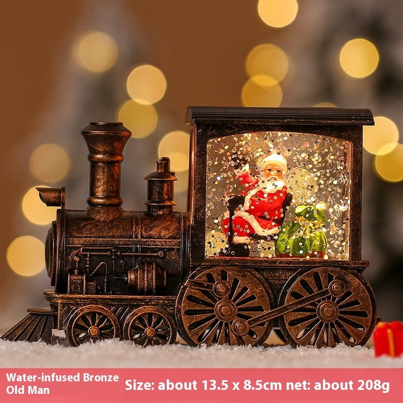 Christmas Train Luminous Interior Water Injection Desktop Decoration — изображение 6
