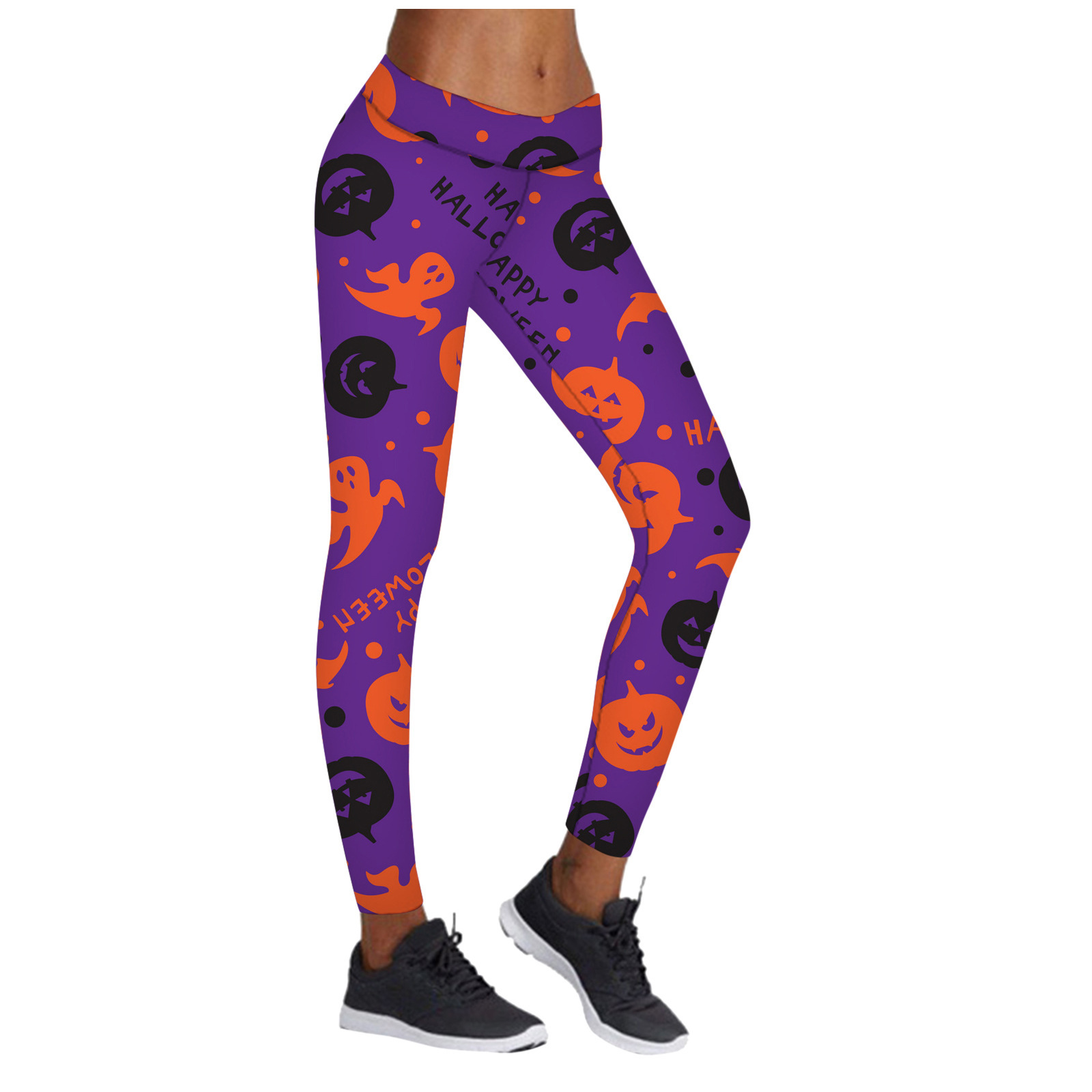 Printed Leggings Halloween Sports Yoga Pants High Stretch Pencil Pants — изображение 5