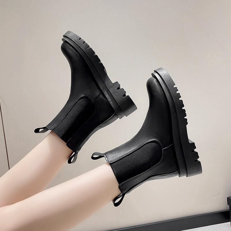 Fashion Female British Style Platform Ankle Boots