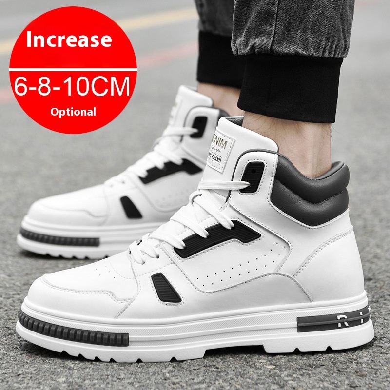 Martin Boots Men's Casual Sneakers Elevator Winter Shoes Sneaker Height Increasing Insole - Image 3