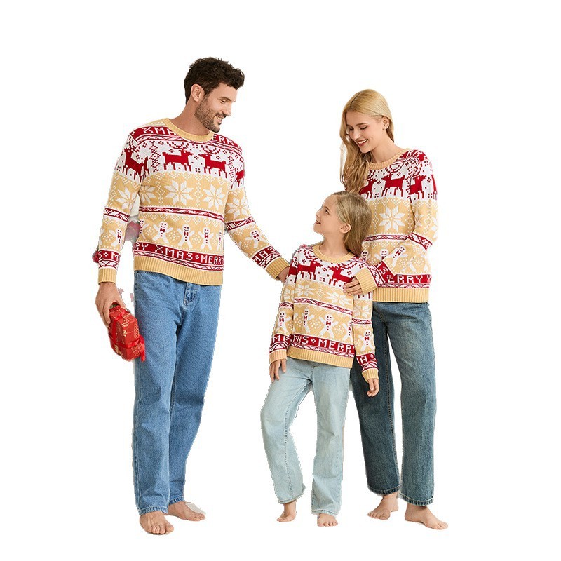 Casual Parent-child Outfit Christmas Knitted Pullover Sweater – Bild 5