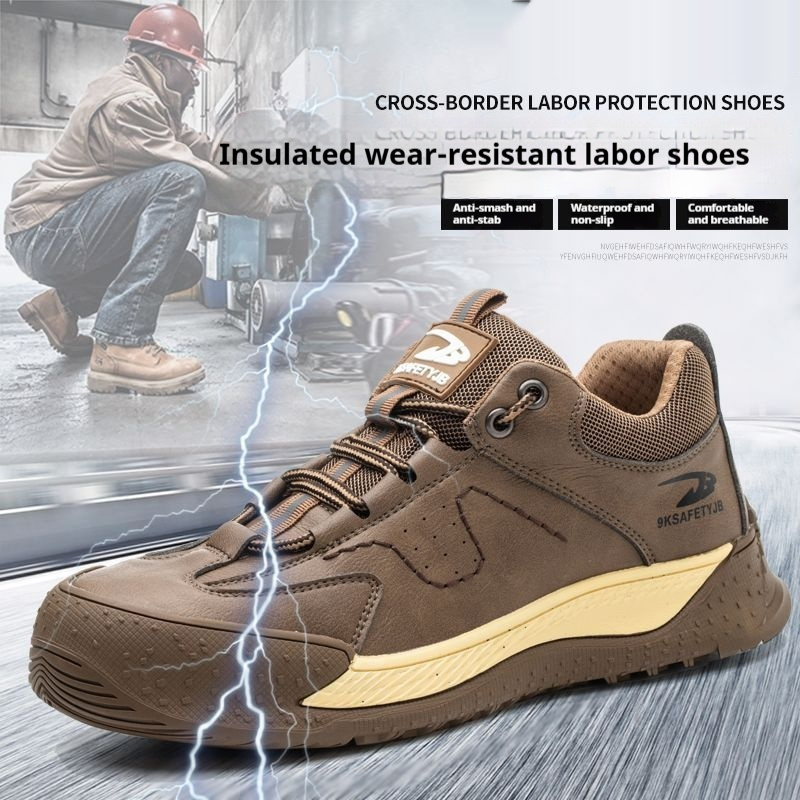 Flyknit Safety Comfortable Breathable Work Shoes