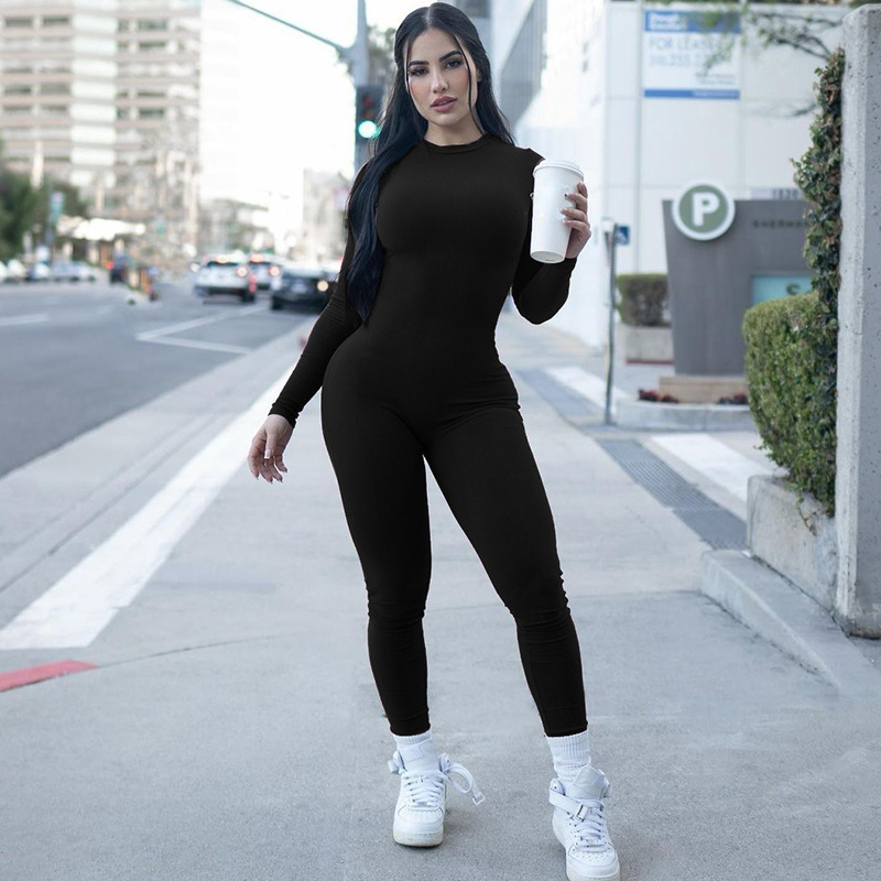 Solid Knitted Pit Yoga Pants - Image 2