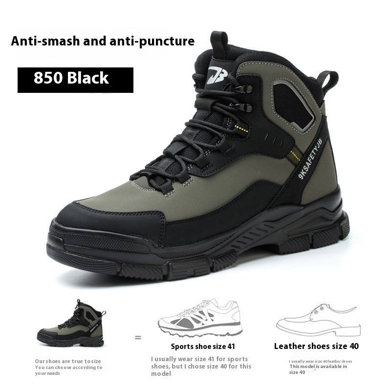 Combat Boots Male High Ankle Safety Shoes – Bild 3