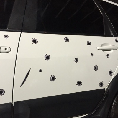 Simulation Bullet Hole Scratches Cover Decorative Car Stickers Cracks Modified 3d Creative Waterproof — изображение 5