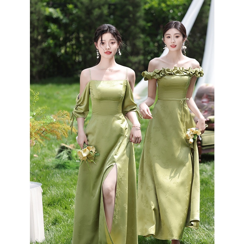 Green National Style Element Bridesmaid Dress – Bild 5