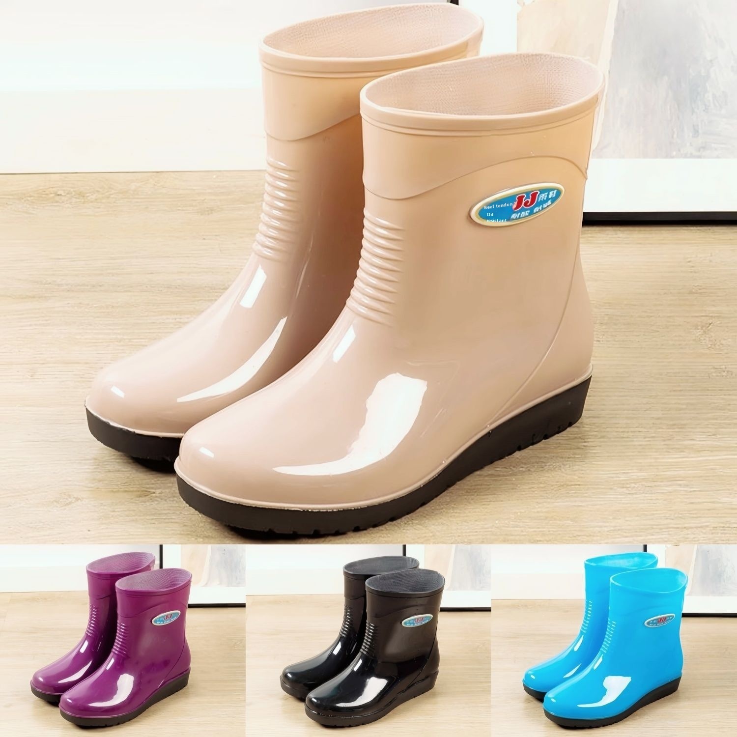 Women's Casual Rain Boots Middle Tube Non-slip - Image 2