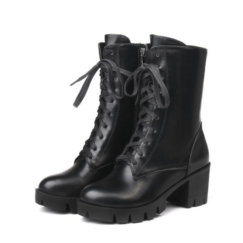 Women's European And American Taiwan Platform Martin Boots - Image 5