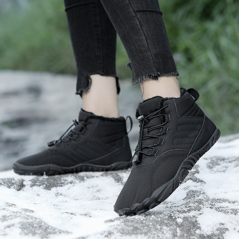 Outdoor Sports Cotton Shoes For Men And Women Winter Warm Slip-on Boots Wear-resistant Anti-ski Thickened Shoes Couple – Bild 2