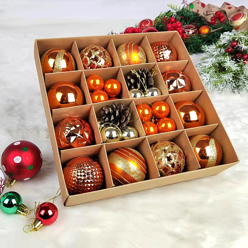 Painted Christmas Ball Paper Box Decoration Pendant - Image 7