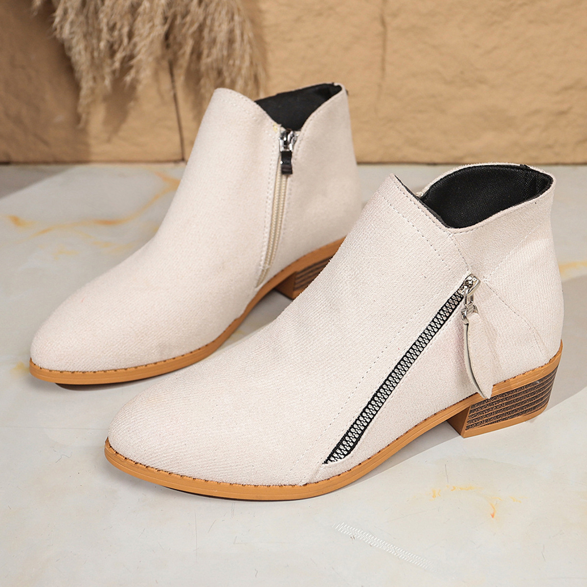 Suede European And American Style Women's Ankle Boots - Image 10