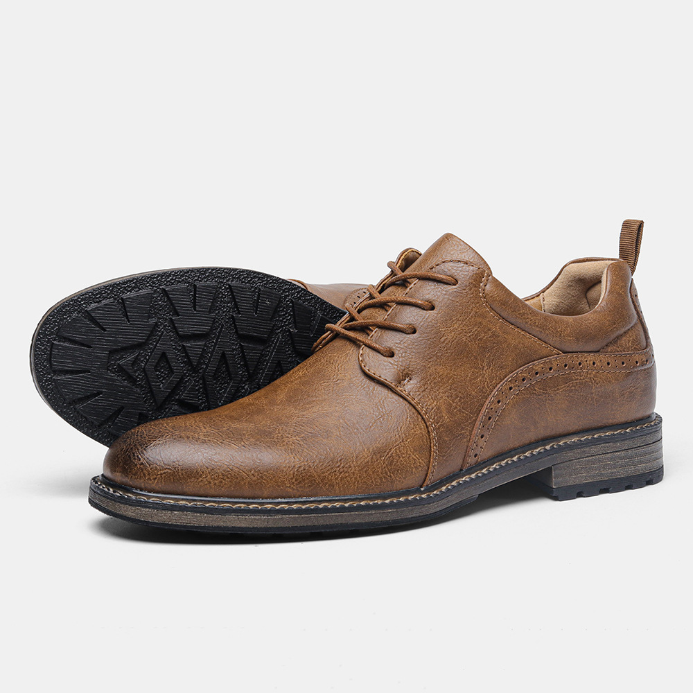 Men's Casual Comfortable And Minimalist Leather Shoes - Image 7