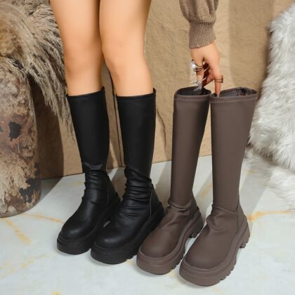 Women's Thick Bottom Retro Plus Size Boots