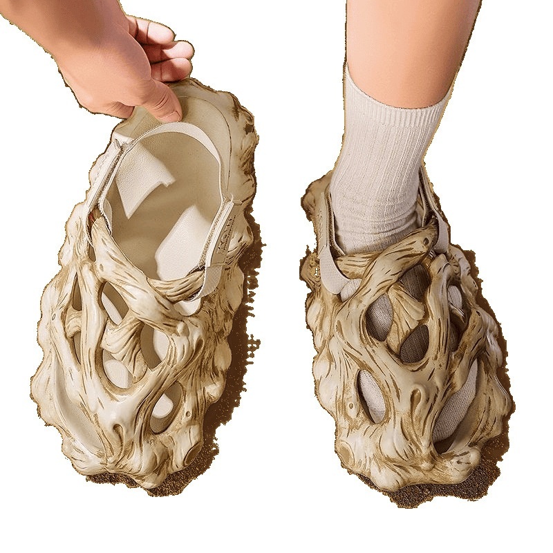 Hole Shoes Men's Sandals Outer Wear Hollow Slippers - Image 3