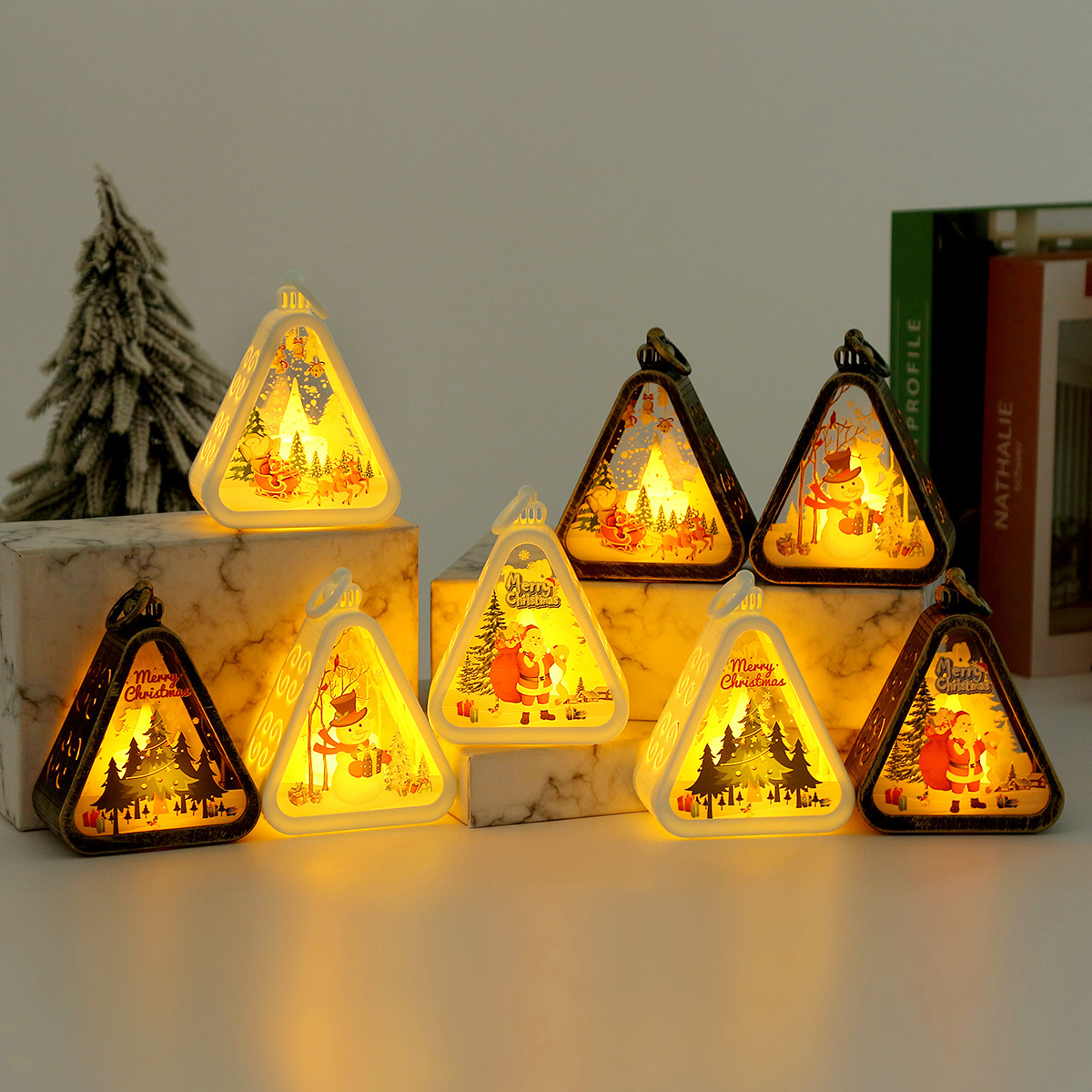 Christmas Decorations Retro Electric Candle Lamp Luminous Ornaments — изображение 2