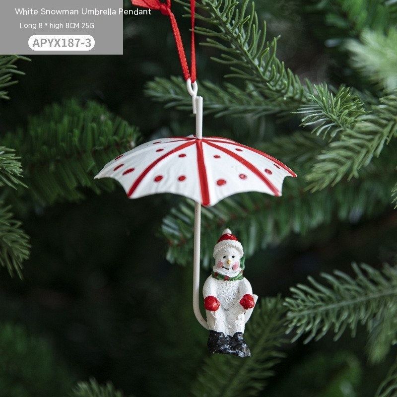 Nordic Iron Christmas Hot Air Balloon Parachute Pendant Creative Decorations Tree Charms Hangings - Image 8