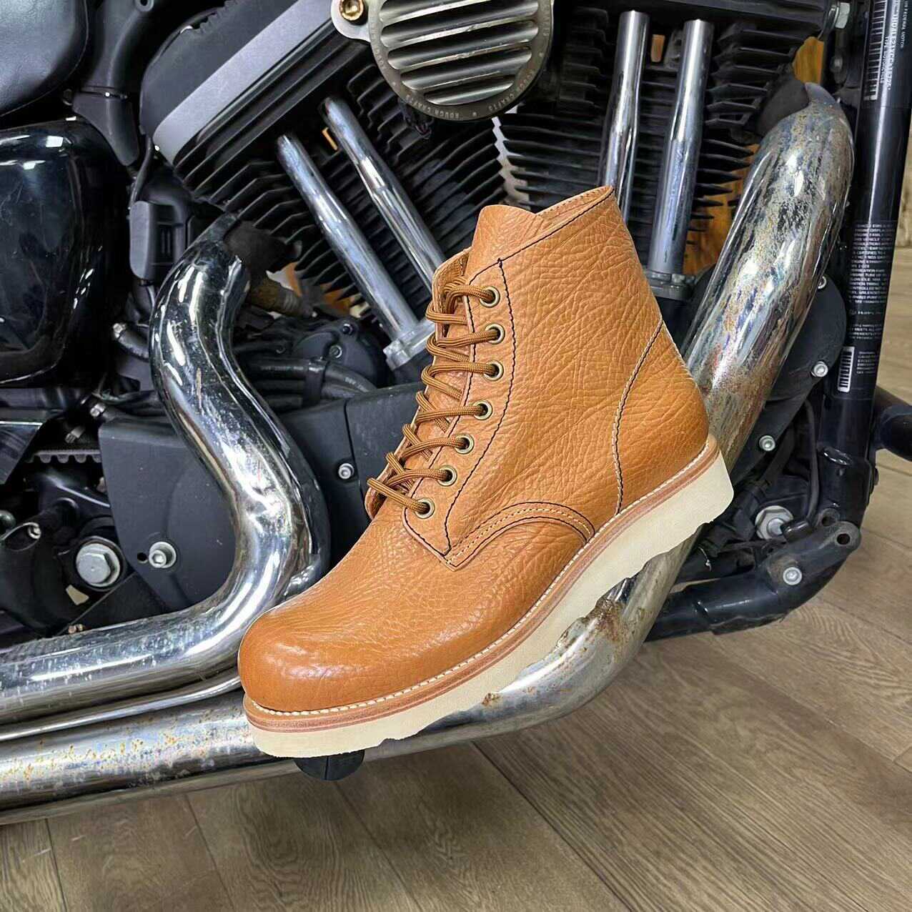 Vintage Work Male Leather Martin Boots - Image 3