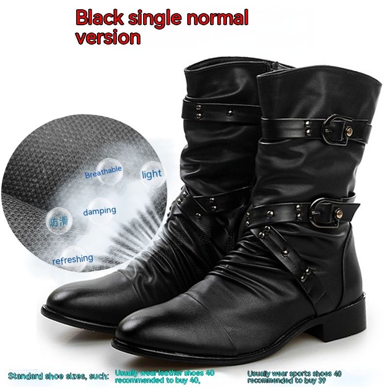 Men's High-top Leather Dr Martens Boots — изображение 4