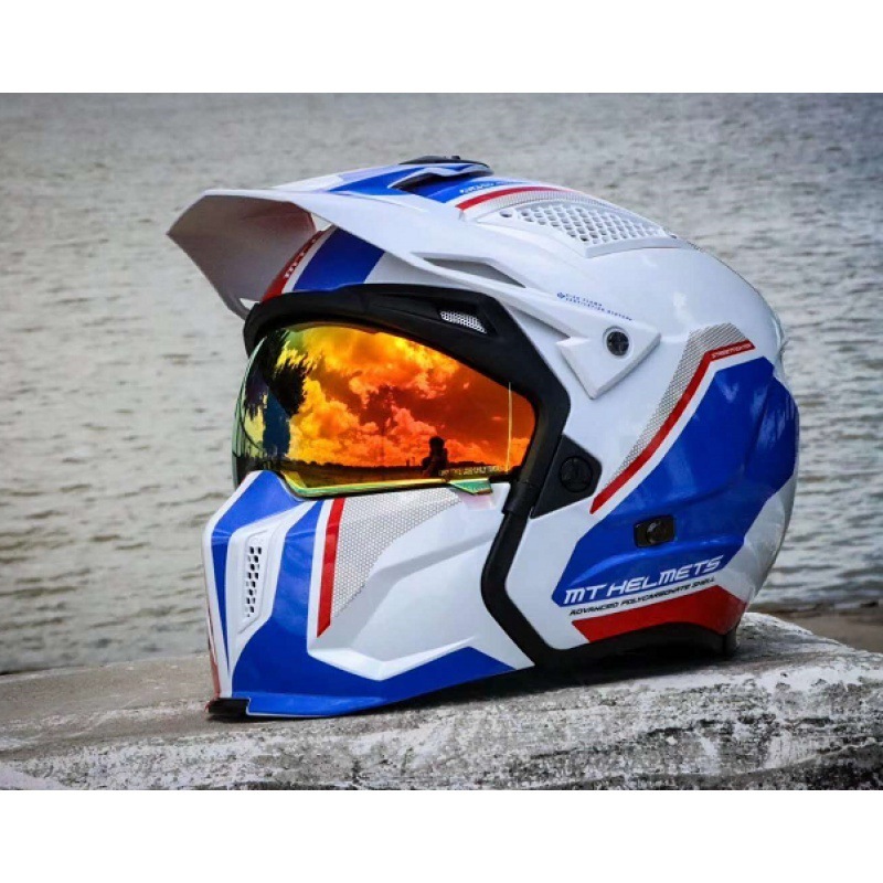 Spain MT Street Fighter Lens Black Tea Night Vision Anti-fog Combination - Image 4