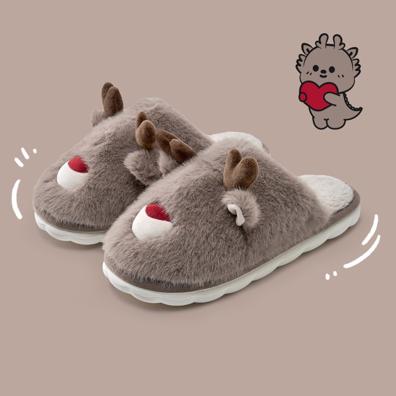 Cartoon Cotton Slippers Inner Velvet Insulated Cotton-padded Shoes — изображение 9
