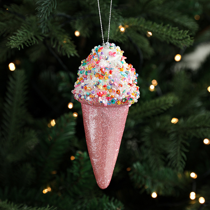 Creative Pendant Ice Cream Christmas Tree Decoration Small Hanging Pieces - Image 4