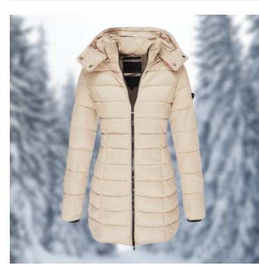 Mid-length Slim-fit Quilted Jacket - Image 9