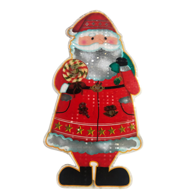 Outdoor Mall Decoration Lights Christmas Day Window Hanging Tree Chandelier Meichen Five-Pointed Star Snowflake Modeling Lights - Image 2