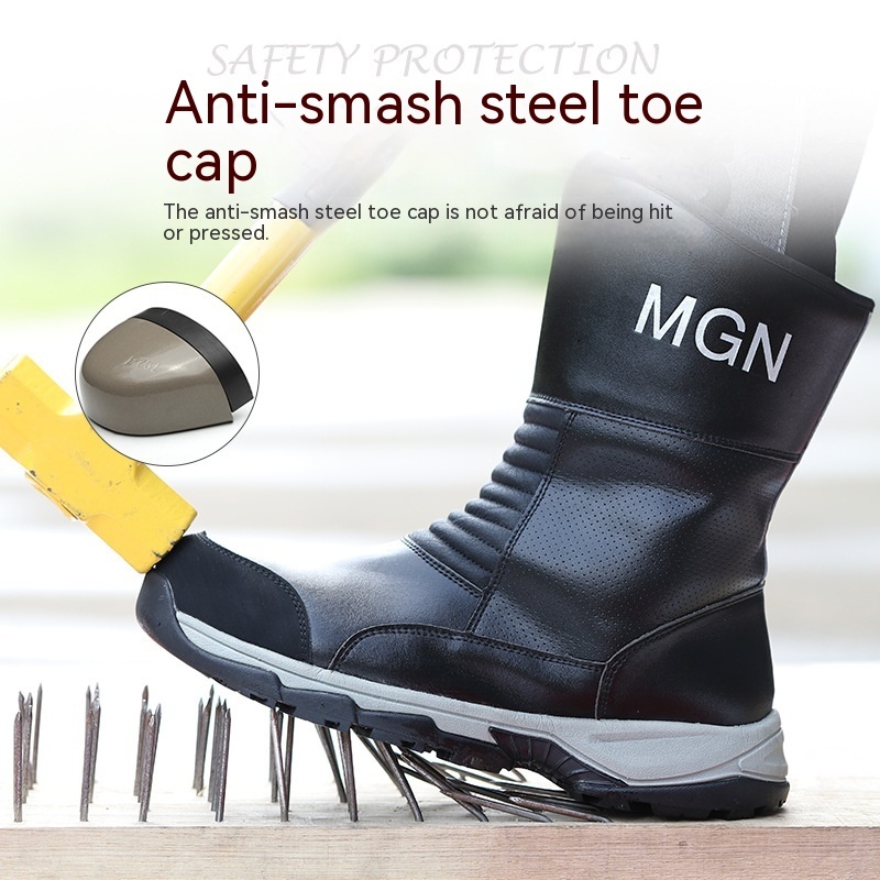 Plus Size Labor Protection Shoes Anti-smashing And Anti-stab Safety Shoes - Image 3